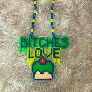 Homemade rave necklace